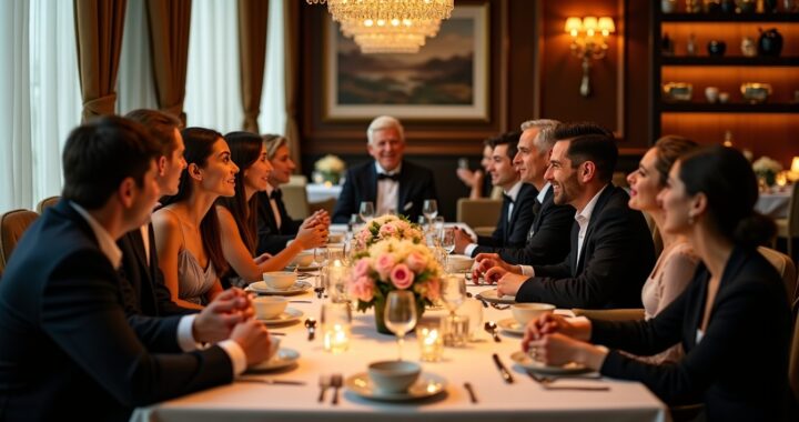 Les clés pour entamer une conversation captivante à table lors d’un dîner
