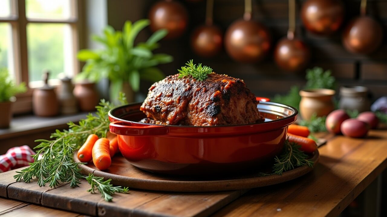 Rôti de bœuf en cocotte : une explosion de saveurs et une tendreté incomparable