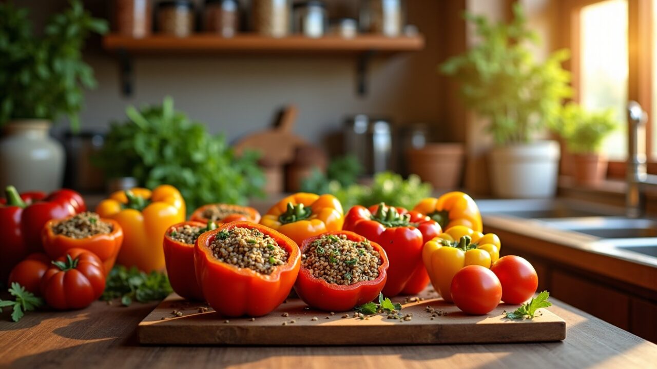 Délices Végétariens : L&rsquo;art des Légumes Farcis pour un Festin Plein de Saveurs