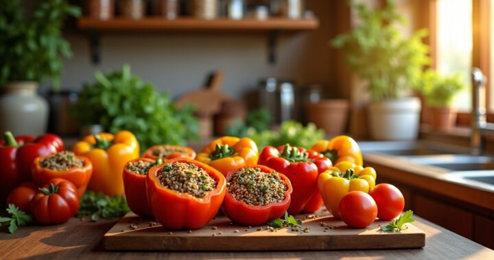 Délices Végétariens : L&rsquo;art des Légumes Farcis pour un Festin Plein de Saveurs