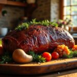 Savourez la Forêt : Recette Facile et Parfaite de Rôti de Sanglier au Four pour les Amoureux du Gibier