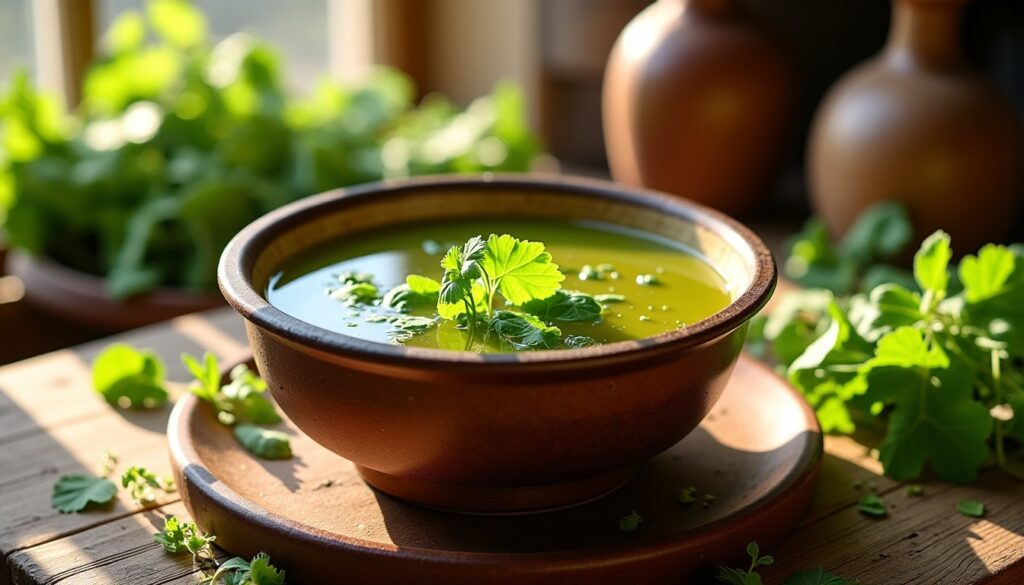 Soupe de printemps à l’oseille : une explosion acidulée pour régaler vos papilles