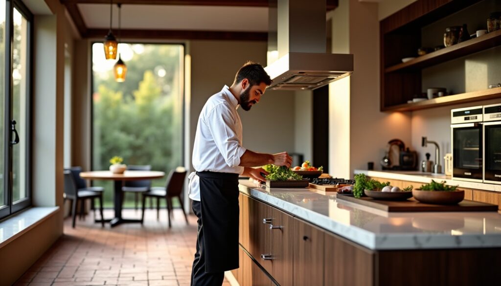 Cuisine italienne haut de gamme : tendances stylées et agencements fonctionnels d'exception