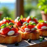 Crostini à l'italienne : délices grillés aux parfums ensoleillés de la Méditerranée