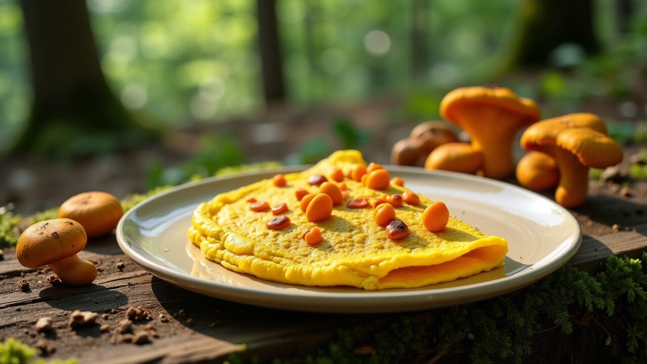 Omelette aux girolles : un trésor forestier à déguster sans retenue