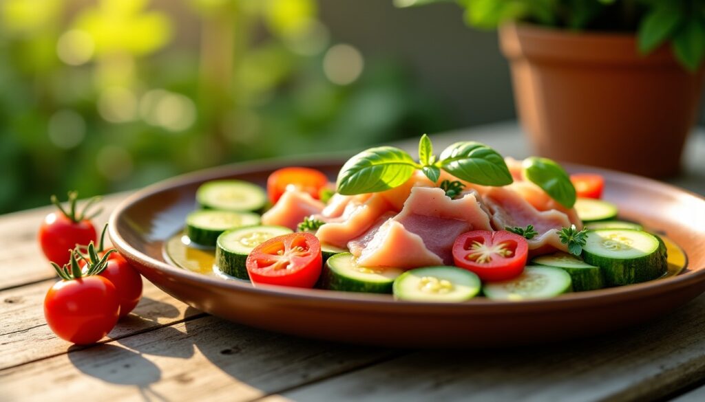 Courgettes, thon et tomates : une symphonie estivale aux saveurs italiennes