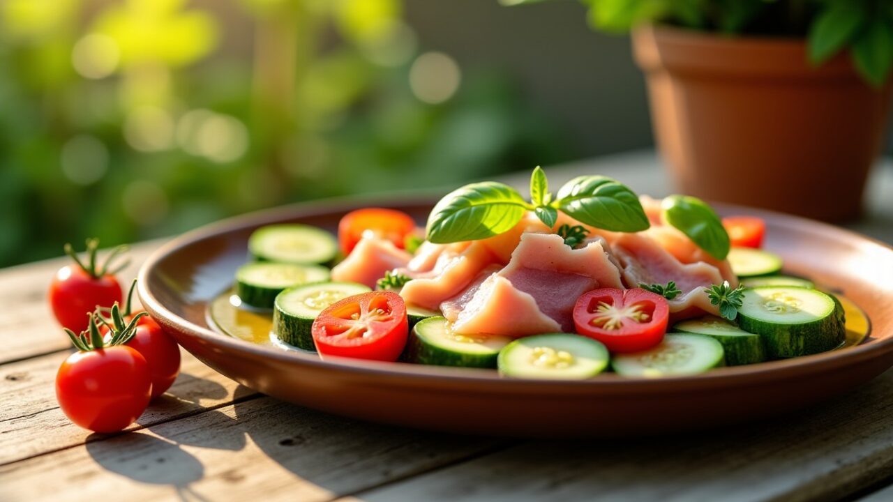 Courgettes, thon et tomates : une symphonie estivale aux saveurs italiennes