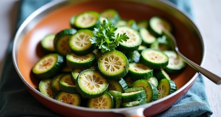 Courgettes sautées à l’ail et au persil : une recette rapide alliant fraîcheur et simplicité