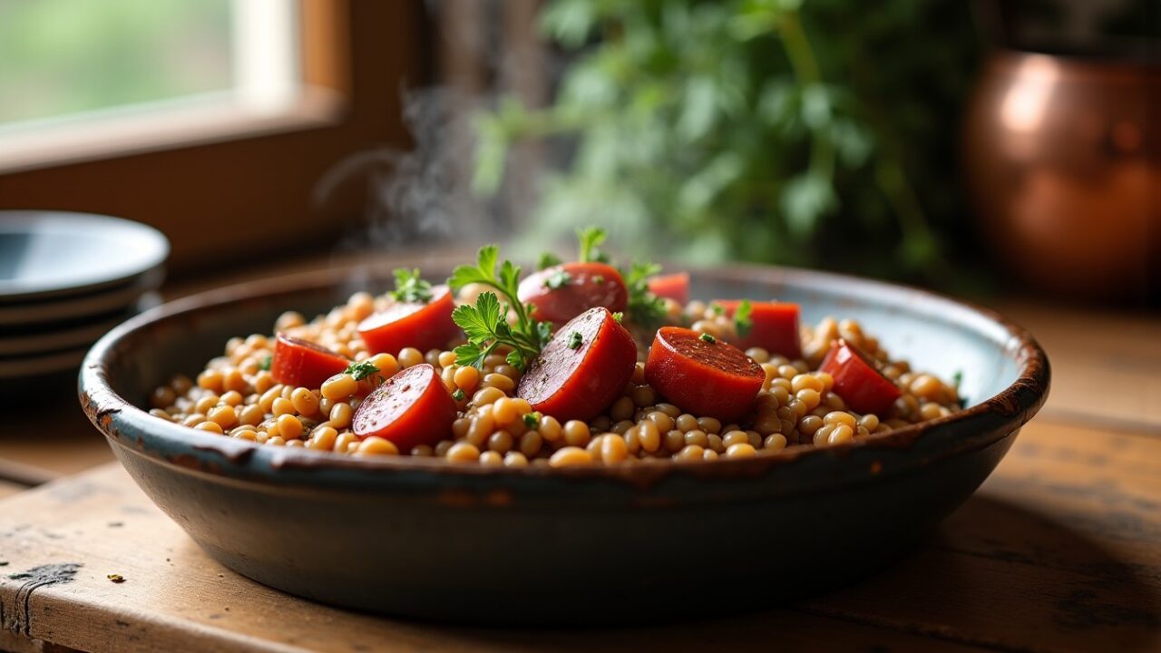 Le Trésor de Grand-Mère : Saucisses aux Lentilles – Une Recette Authentique pour Réchauffer les Cœurs
