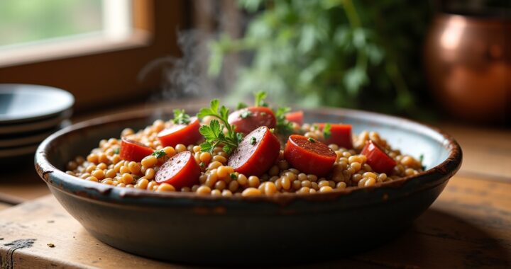 Le Trésor de Grand-Mère : Saucisses aux Lentilles – Une Recette Authentique pour Réchauffer les Cœurs