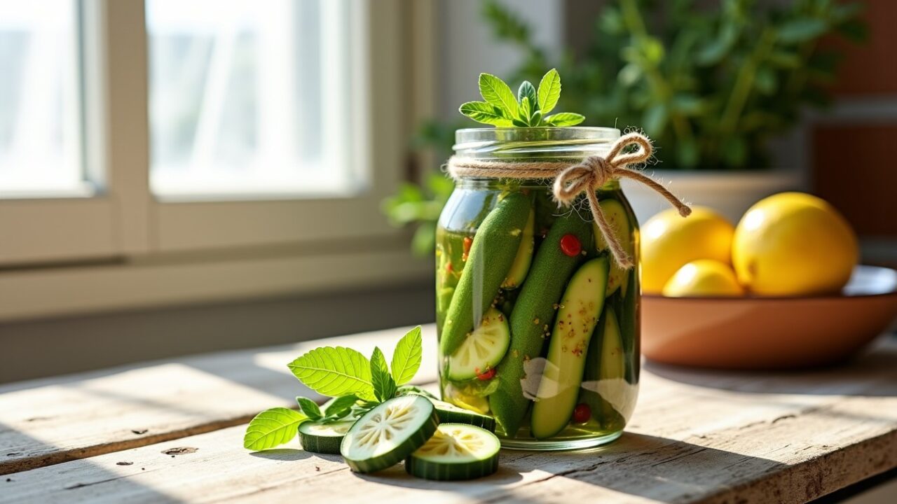 Courgettes marinées à l&rsquo;italienne : une conserve parfumée façon Ligurie