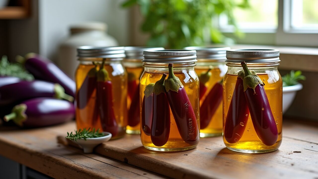 Préparez vos conserves d’aubergine grillée maison : recette facile et astuces pour une stérilisation réussie