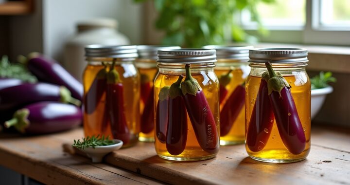 Préparez vos conserves d’aubergine grillée maison : recette facile et astuces pour une stérilisation réussie
