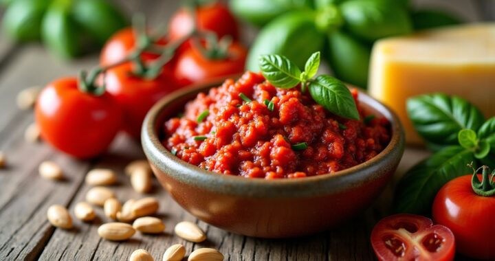 Pesto rouge : ingrédients essentiels et recette rapide pour un plaisir immédiat