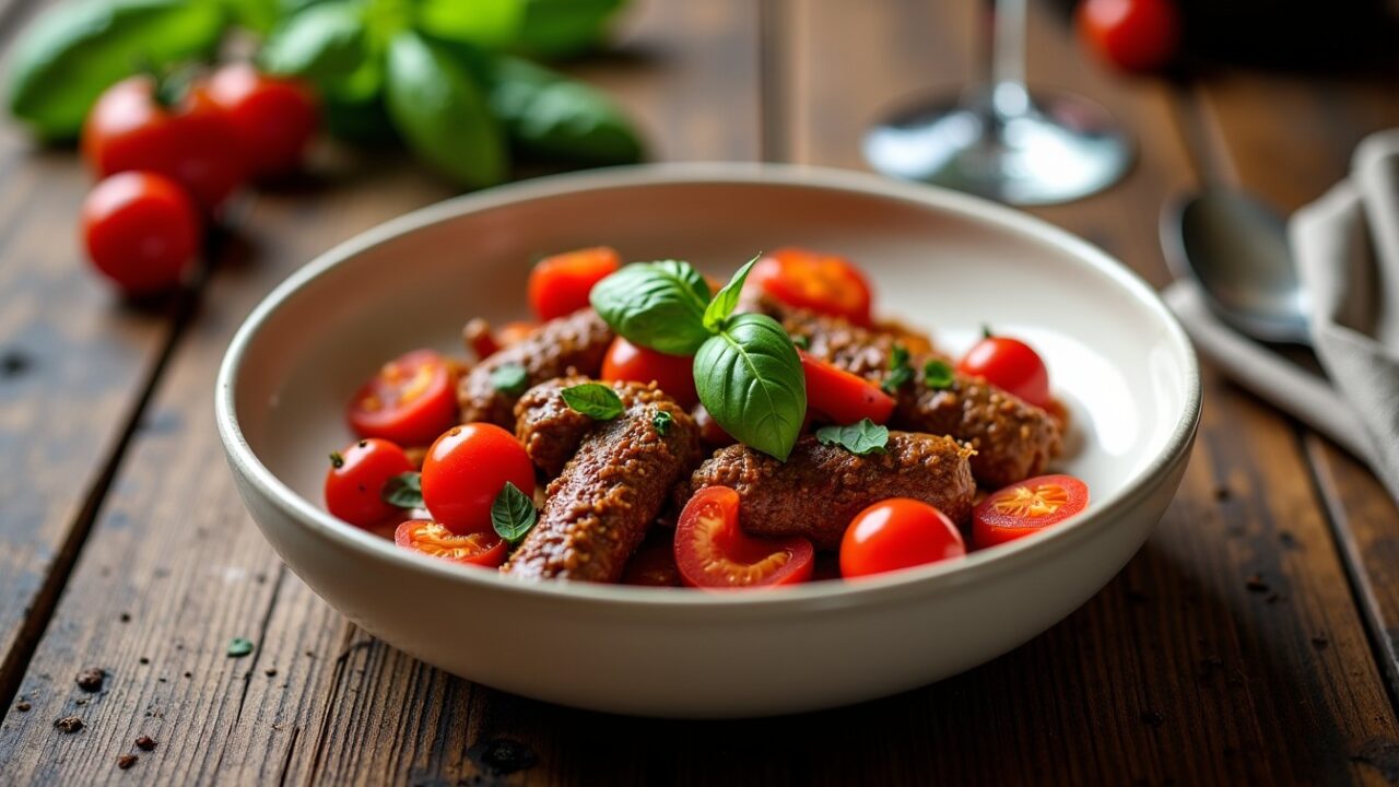 Chair à saucisse et tomate : une revisitaiton gourmande du classique italien